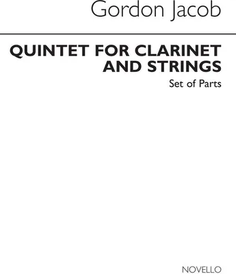 Produktbild von Quintet for clarinet, 2 violins, viola and violoncello parts