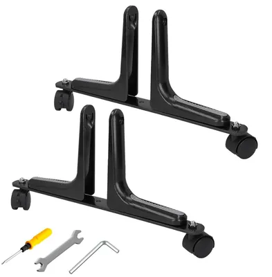 Immagine prodotto di Solidchoice - 2 supporti espositivi con larghezza regolabile e ruote