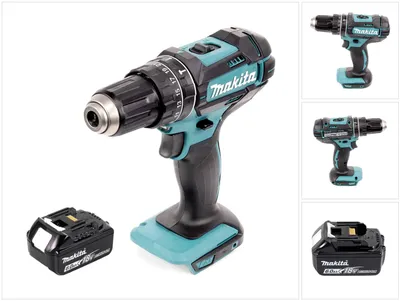 Immagine prodotto di Makita DHP 482 G1 trapano a percussione a batteria 18 V 62 Nm + 1x batteria ricaricabile 6,0 Ah - senza caricabatterie