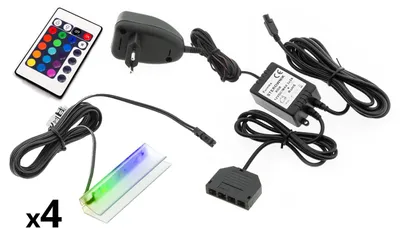 Obrázok produktu pre LED osvetlenie na 4 police RGB