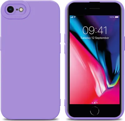 Obrázek produktu pro Cadorabo Case for Apple iPhone 7 / 7S / 8 / SE 2020 Protective Case in Purple TPU Silicone Etui Case Kryt mobilního telefonu