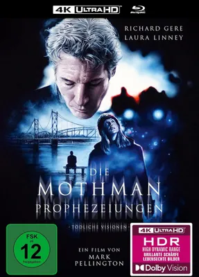 Produktbild von Die Mothman-Prophezeiungen - Tödliche Visionen (4K Ultra HD Blu-ray & Blu-ray im Mediabook)