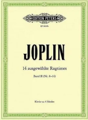 Produktbild von 14 ausgewählte Ragtimes Band 2 (Nr.8-14)für Klavier zu 4 Händen