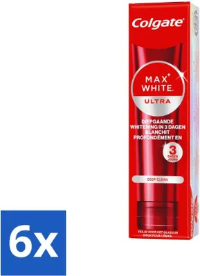 Produktbild von Colgate - Zahnpasta - Max White - Ultra Deep Clean Whitening - 75 ml - Vorteilspack - 6 Stücke