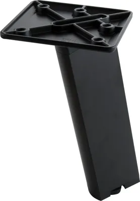 Produktbild von ALUMIS Möbelfuß Stair 250 x 32 mm, Länge 250 mm, Aluminium, schwarz eloxiert