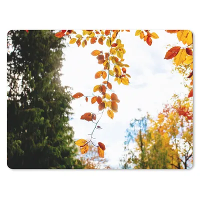 Produktbild von MuchoWow® Mauspad Mousepad Herbst - Laub - Natur 23x19 cm - Mousepads - Maus Mat - Pad - Mausunterlage - Schreibtischunterlage - Mauspad