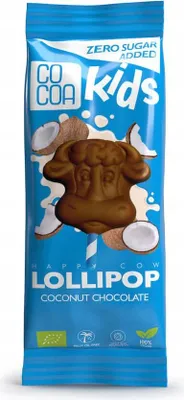 Produktbild von Schoko-Kokos-Lolli zuckerfrei, glutenfrei, laktosefrei, vegan,  KAKAO 15g
