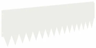 Immagine prodotto di vidaXL Bordatura per prato, 10 pezzi, 103 x 30 cm, acciaio, bianco