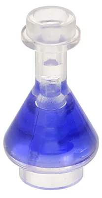 Immagine prodotto di LEGO, minifigure trasparente, contenitore a forma di bottiglia, beuta Erlenmeyer (93549pb02) – nuovo