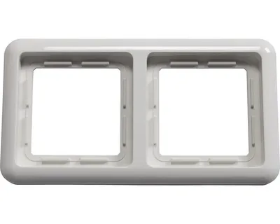 Produktbild von ROTH LANGE 57704 Abdeckrahmen 2-fach Plus ultraweiß
