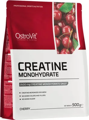 Produktbild von OstroVit Creatine Monohydrate - flavoured (500g) Cherry - Kreatin - Kreatin-Monohydrat