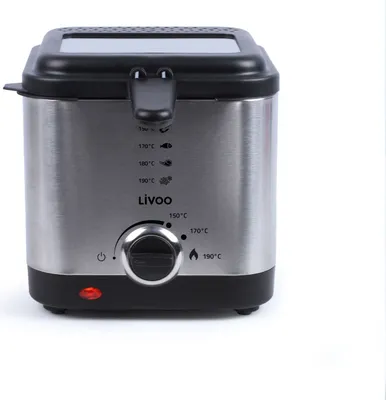 Produktbild von LIVOO Fritteuse 1,5 Liter Edelstahl 900 Watt Pommes frittieren DOC240