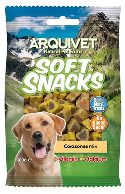 Imagen del producto de Arquivet, snacks suaves para perros, mezcla de corazón, 100 g
