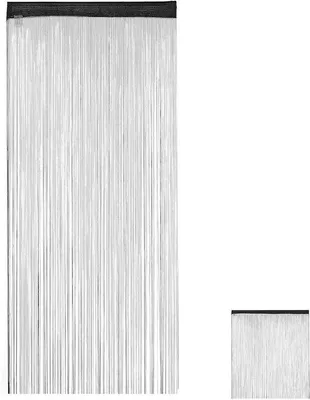 Produktbild von Schwarzes Polyester-Vorhang 90x245cm
