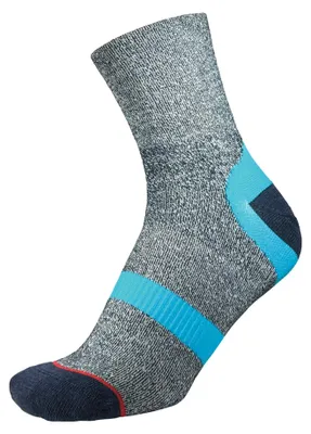 Produktbild von 1000 Mile Damen Wandersocken Outdoor Doppel-Layer Navy Marl Kingfisher