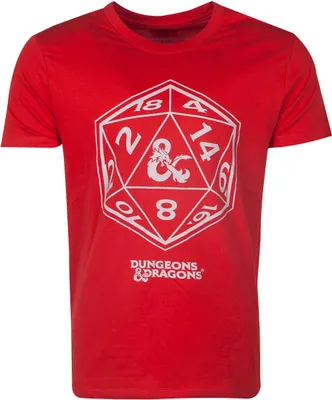 Produktbild von Dungeons & Dragons T-Shirt - D20 Dice (rot) S