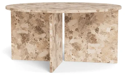 Immagine prodotto di Tavolino da conferenza Plaris, marmo beige