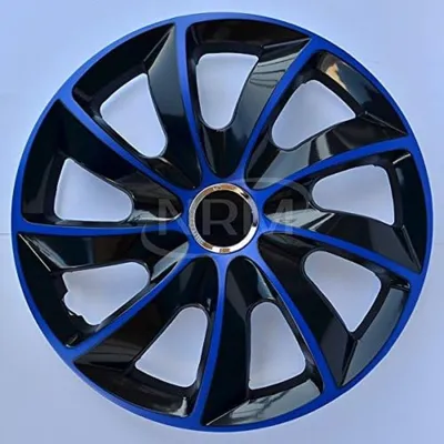Obrázok produktu pre Stredové kryty kolies NRM STIG extra, modré/čierne 16" palcov. (4 x univerzálne lišty na kolesá)