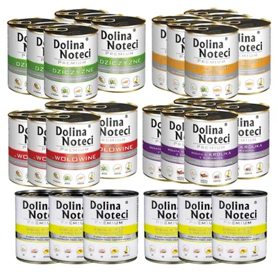 Zdjęcie produktu dla DOLINA NOTECI Premium Mokra karma dla psa MIX SMAKÓW 30x800g