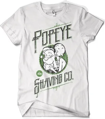 Produktbild von Popeyes Shaving Co T-Shirt - Small - White