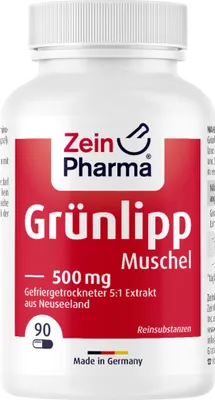 Produktbild von ZeinPharma Grünlippmuschel Kapseln 500 mg, 90 St. Kapseln
