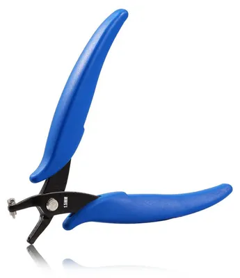 Produktbild von Lochstanzer-Zange Metall 14 cm, 1,5 mm rundes Loch, Präzisions-Feinzange für Schmuckherstellung und Basteln