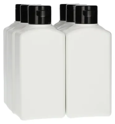 Productafbeelding van Set van 6 Plastic Flessen 250 ml met Klepdop