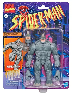 Zdjęcie produktu dla Spider-Man Marvel Legends Series Figurka akcji 2022 Marvel's Rhino 15 cm