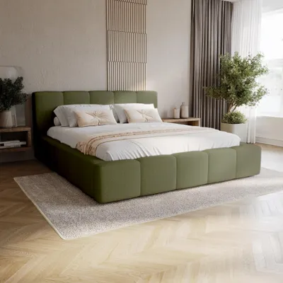 Produktbild von FurMeb24 Polsterbett BLOW - 160 x 200 cm - ohne Matratze - Stoff VELO 629