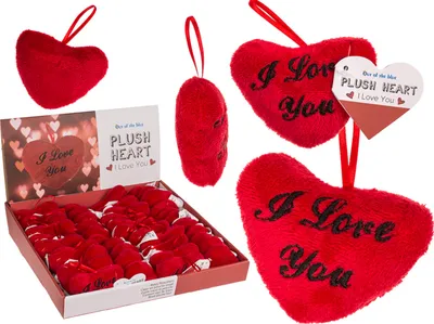 Produktbild von OOTB Rotes Plüschherz I love you ca. 10 cm