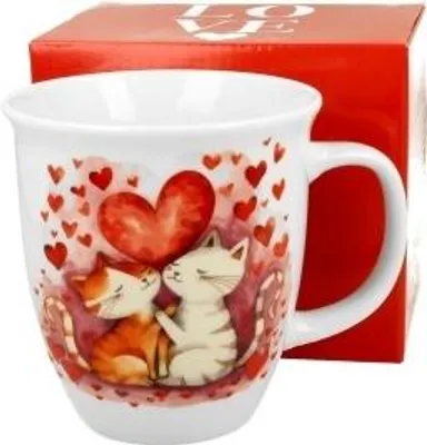 Obrázok produktu pre Porcelánový hrnek v dárkové krabičce Loving Cats
