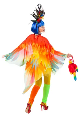 Produktbild von Cape Papagei Umhang Kostüm Karneval Fasching