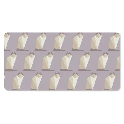 Produktbild von MuchoWow® Schreibtischunterlage Origami - Katze - Muster 80x40 cm - XXL Mauspad - Gaming Mauspad