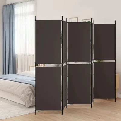 Produktbild von Möbel 5-tlg. Paravent Braun 250x180 cm Stoff - Paravents 350219
