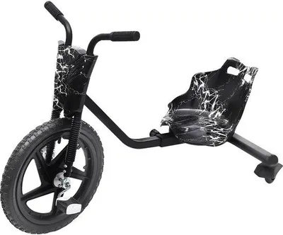 Obrázek produktu pro Dětská trojkolka Loopauto Driftscooter, vhodná pro děti od 6 let – černá, lehká