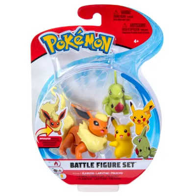 Image de Figurines de combat | Lot de 3 | Pokemon | Figurines d'action à collectionner