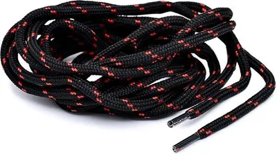 Zdjęcie produktu dla CORBBY Trekkingowe Sznurowadła Czarno Czerwone 150 cm