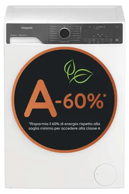 Immagine prodotto di Hotpoint HP 96 CARE IT, Carica frontale, 9 kg, B, 72 dB, 1400 giri/min, A