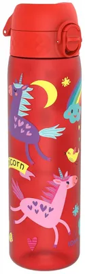 Produktbild von Ion8 Kinder Trinkflasche Unicorns Rot 500 ml