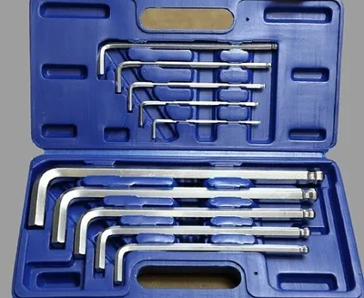 Produktbild von Winkelschlüssel Sechskant Satz 3-17 mm Extra Lange Ausführung