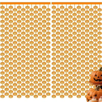 Obrázok produktu pre 2 kusy girlandy z tekvíc, 1 x 2 metre, oranžová, dekorácia na Halloween