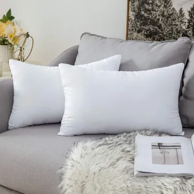 Obrázek produktu pro Elzusha - Výplň do polštářů, rozměr 30x50 cm, sada 2 kusů - Pratelné vnitřní výplně, dekorativní polštáře, polyesterová výplň