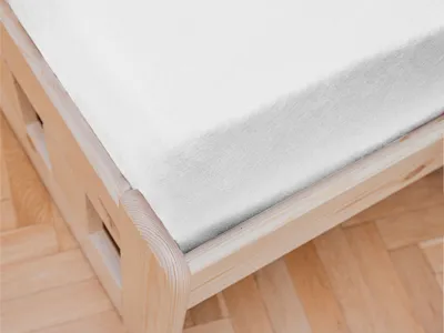 Produktbild von Kinderbettlaken Jersey Weiß 60 x 120 cm