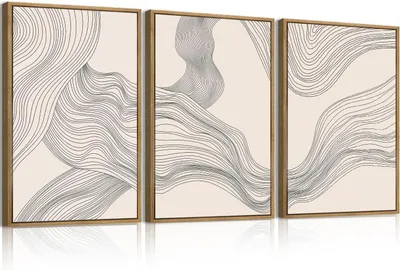 Immagine prodotto di Solidchoice - Decorazione da parete minimalista con linee astratte