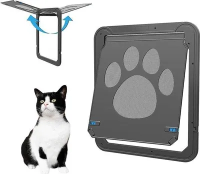 Immagine prodotto di Porta magnetica per animali domestici con serratura per cani e gatti di taglia media