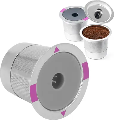 Zdjęcie produktu dla Metalowa kapsułka do kawy ze stali nierdzewnej wielokrotnego użytku z filtrem wielokrotnego użytku do ekspresu do kawy