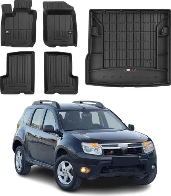 Image de Kit Tapis de Sol et Coffre pour Dacia Duster 2010-2018 TPE Noir