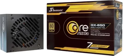 Produktbild von Seasonic Nicht kategorisiert, 650 W, 100 - 240 V, 50/60 Hz, 9 A, 100 W, 648 W