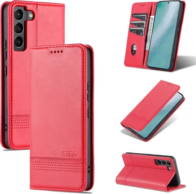 Immagine prodotto di Custodia Galaxy S22 5G, Portafoglio con chiusura magnetica e supporto, Custodia Flip in pelle per Samsung Galaxy S22 5G Rosa