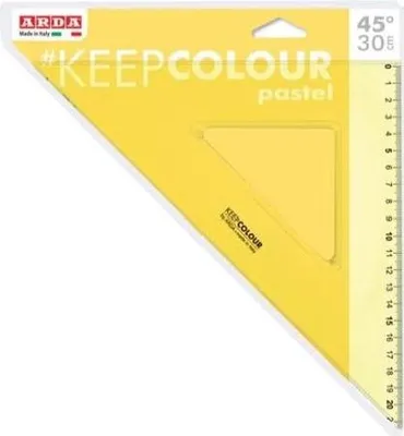 Produktbild von ARDA KCP4530, Schreibtisch-Lineal, Kunststoff, Gelb, cm, 300 mm, Sichtverpackung